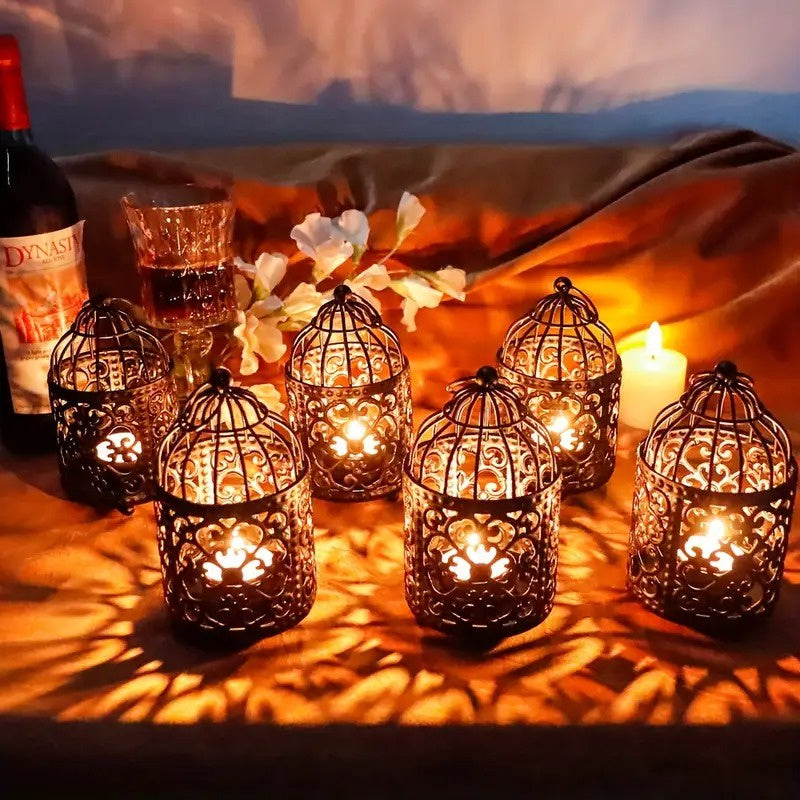 Juego de Portavelas Decorativos