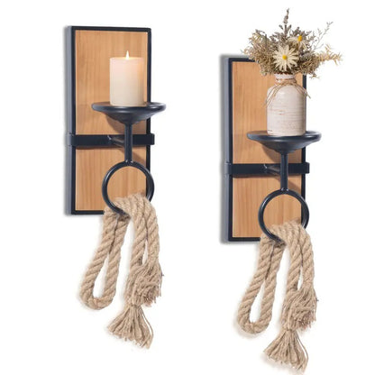 Juego de Portavelas Montados en la Pared