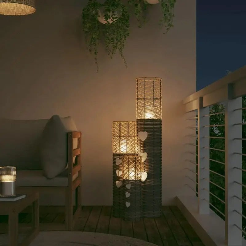 Juego de Portavelas de Piso