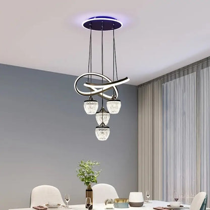 Lámpara de Araña Colgante de Cuatro Luces