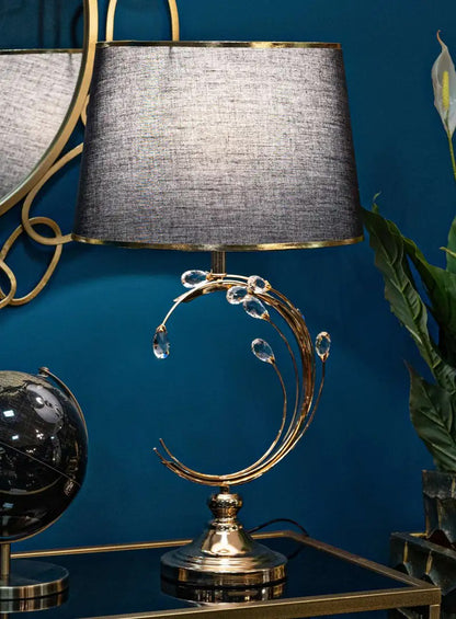 Lámpara de Mesa para Dormitorio con Soporte Curvo