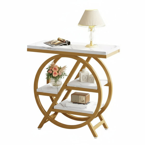 Mesa Auxiliar con Marco Circular